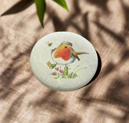 Single Robin Marble Memorial